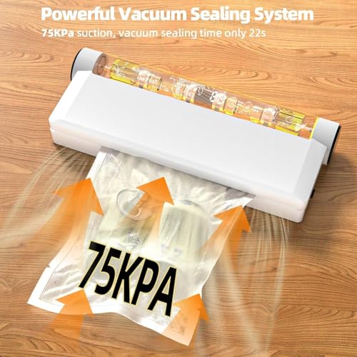 77% Off Compact Food Vacuum Sealer with 75KPA Suction - Image 7