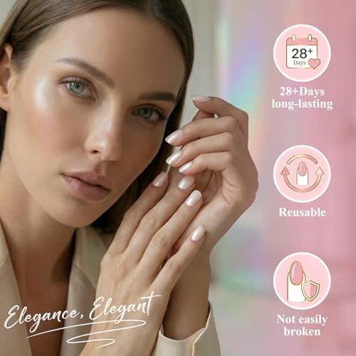 55% OFF Bright White Press on Nails Short Square - Image 3