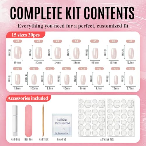 55% OFF Bright White Press on Nails Short Square - Image 5