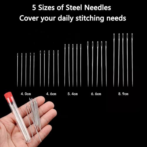 50% Off 48-Piece Sewing Tool Set with Big Eye Needles - Image 2