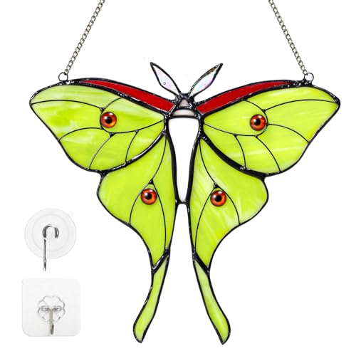 50% OFF Calmpathz Luna Moth Stained Glass Suncatcher - Image 1