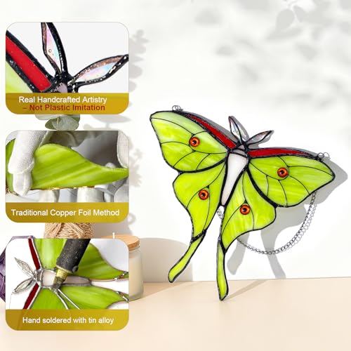 50% OFF Calmpathz Luna Moth Stained Glass Suncatcher - Image 4