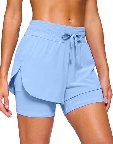 42% Off Soothfeel Women's 2 in 1 Running Shorts with Code - Image 1