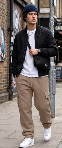 30% Off HUNGSON Men's Cargo Sweatpants Joggers - Image 3