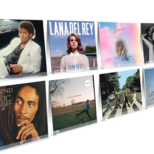 50% Off 8-Pack Clear Acrylic Vinyl Record Shelves - Image 1