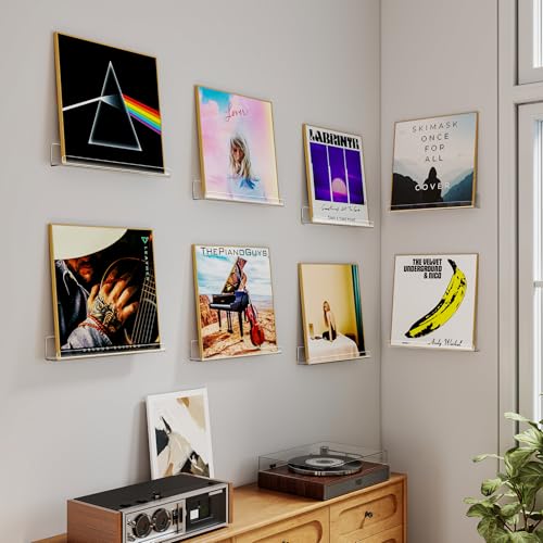 50% Off 8-Pack Clear Acrylic Vinyl Record Shelves - Image 5