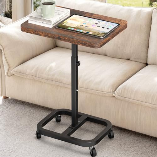 45% Off Adjustable Mobile TV Tray Table with Wheels - Image 1