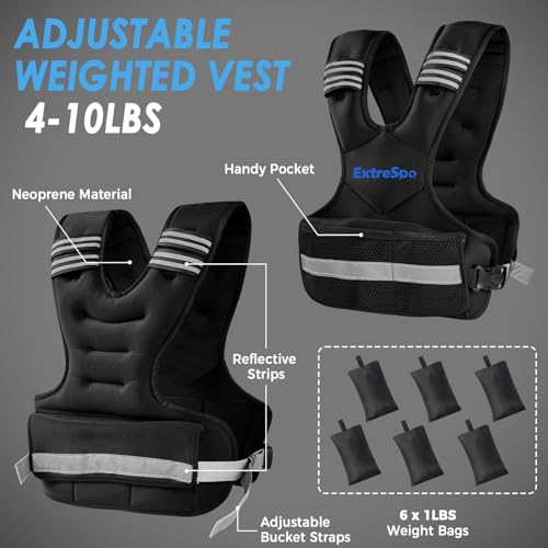 50% Off ExtreSpo Adjustable Weighted Vest for Women & Men - Image 2