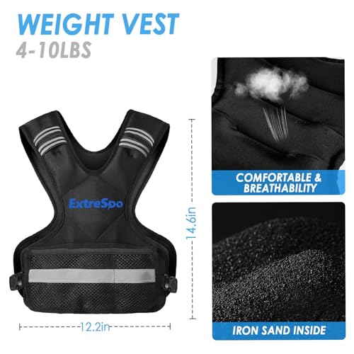 50% Off ExtreSpo Adjustable Weighted Vest for Women & Men - Image 3