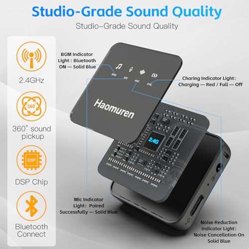 50% Off Haomuren Wireless Lavalier Microphone - Use Code 6HQ7QKCE - Image 3