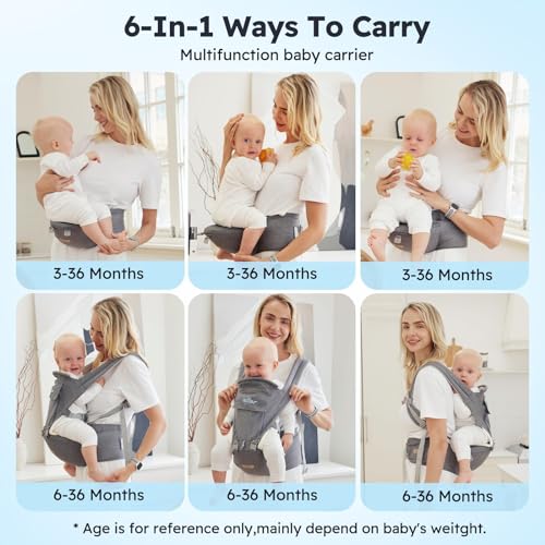 Bear 6-in-1 Baby Carrier with Hip Seat at 30% Off - Image 2
