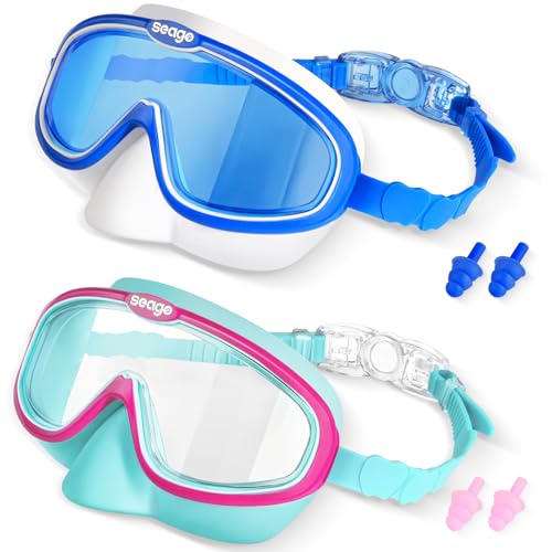 50% Off Seago Kids Swim Goggles 2 Pack for Ages 3-12