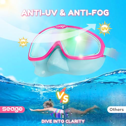 50% Off Seago Kids Swim Goggles 2 Pack for Ages 3-12 - Image 5