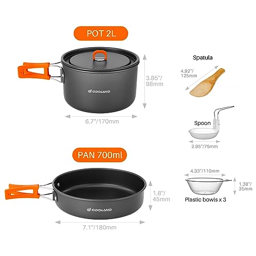 50% Off Odoland 9pcs Camping Cookware Set - Use Code - Image 4