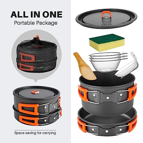 50% Off Odoland 9pcs Camping Cookware Set - Use Code - Image 5
