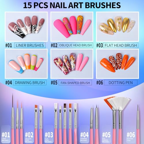 Save 13% on FANDAMEI 20-Piece Nail Art Tools Set - Image 3