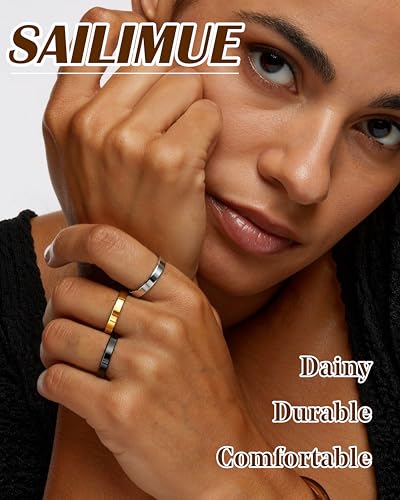 58% Off 14K Gold Plated Wedding Rings Set for Women - Image 4