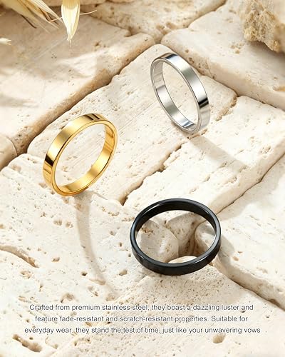 58% Off 14K Gold Plated Wedding Rings Set for Women - Image 5