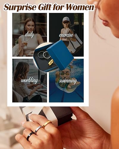 58% Off 14K Gold Plated Wedding Rings Set for Women - Image 6