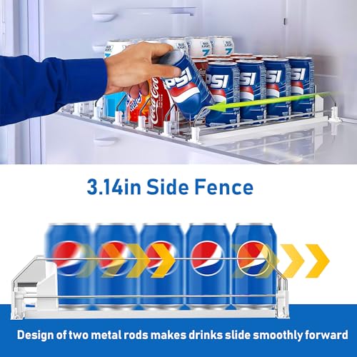 50% Off Soda Can Organizer for Fridge with Auto Dispenser - Image 2