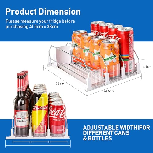 50% Off Soda Can Organizer for Fridge with Auto Dispenser - Image 3