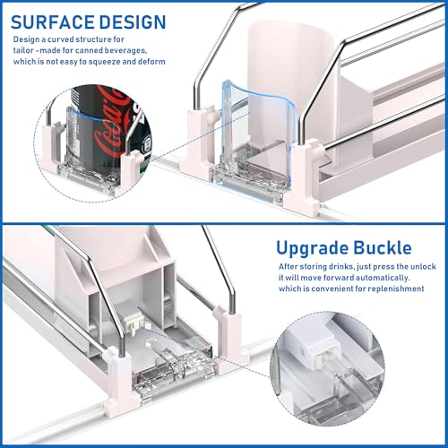 50% Off Soda Can Organizer for Fridge with Auto Dispenser - Image 4