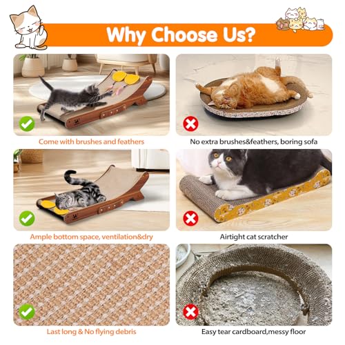 6% Off Sisal Cat Scratcher Bed, 3-in-1 Lounger for Cats - Image 4