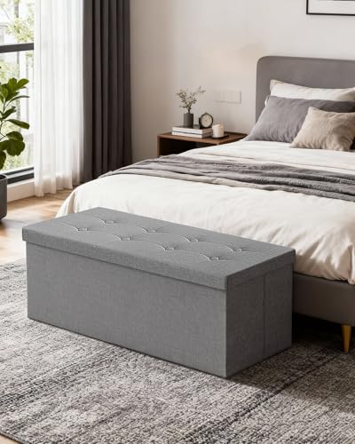 GLAXYFUR Folding Ottoman Bench 43in - Save 50% with Code - Image 2