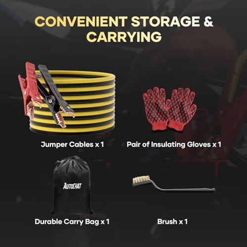 18% Off 16-Ft Heavy Duty Jumper Cables for Car & SUV - Image 6