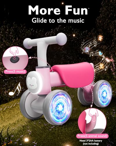 32% Off Toddler Balance Bike with Lights & Music - Image 3