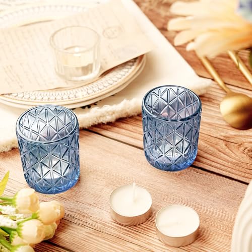 15% Off 24-Piece Blue Glass Votive Candle Holders - Image 4