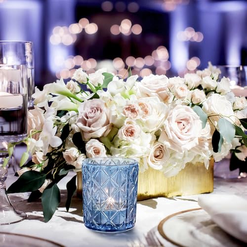 15% Off 24-Piece Blue Glass Votive Candle Holders - Image 5