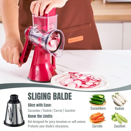 50% Off KYZ Rotary Cheese Grater - 12X Faster Shredding - Image 2