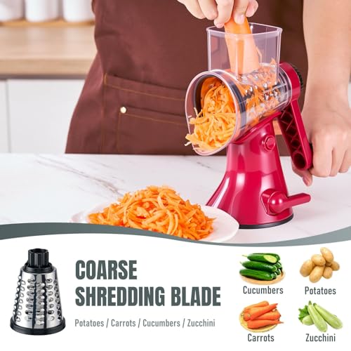 50% Off KYZ Rotary Cheese Grater - 12X Faster Shredding - Image 3