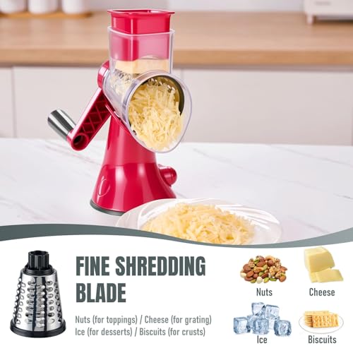 50% Off KYZ Rotary Cheese Grater - 12X Faster Shredding - Image 4