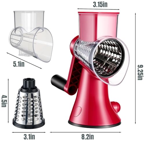 50% Off KYZ Rotary Cheese Grater - 12X Faster Shredding - Image 6