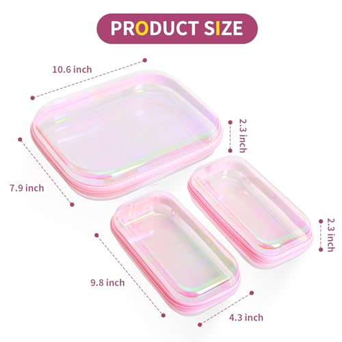 13% Off Clear Hard Shell Zipper Case Set (3 Pcs) Code - Image 2