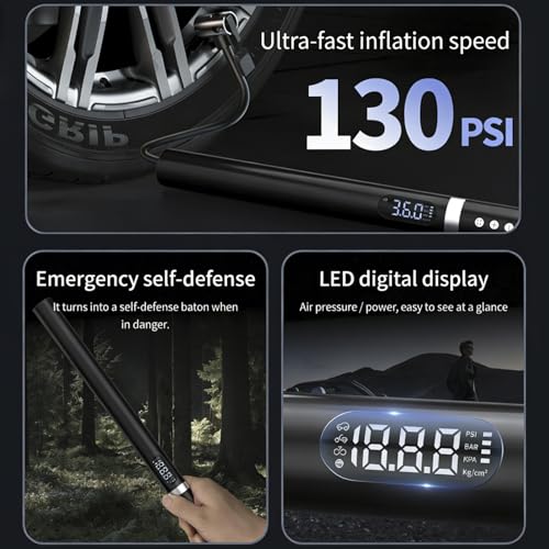 50% Off BGPRECISE Aluminum Stick Tire Inflator Air Compressor - Image 2