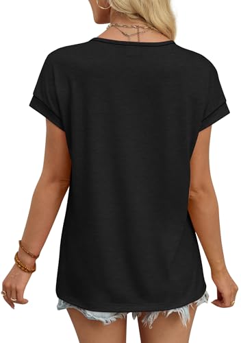 38% Off WIHOLL Women's V-Neck Cap Sleeve Summer Top - Image 5