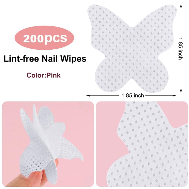 200-Pack Lint Free Nail Wipes with Dispenser at 35% Off - Image 2