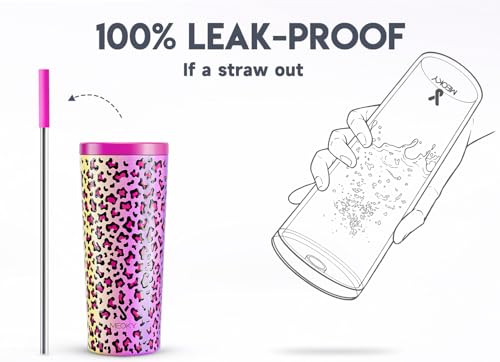 46% Off Meoky 24 oz Insulated Tumbler with Lid - Image 3