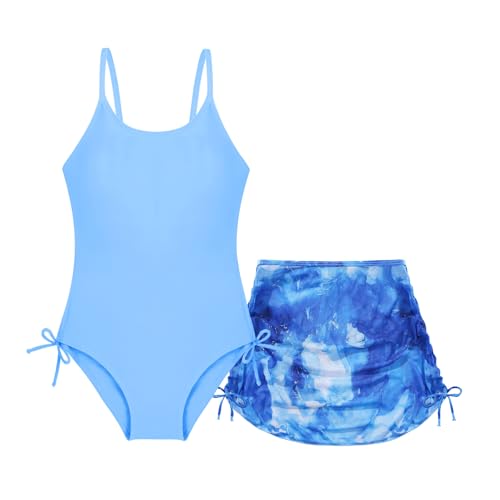 Girl's One Piece Swimsuit with Mesh Skirt - Use Code for Deal - Image 1