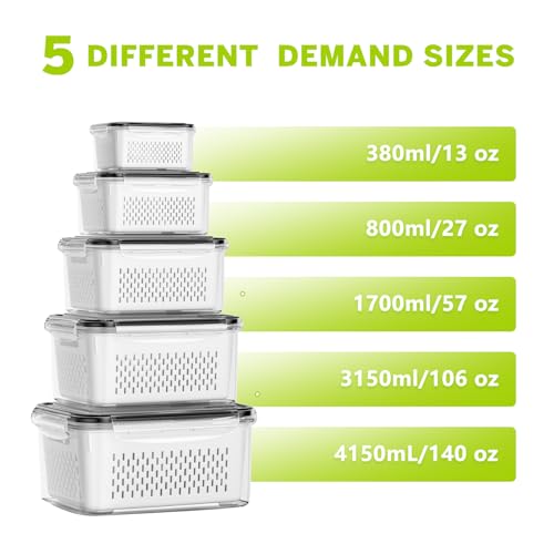 33% Off HOMETALL 5-Pack Fruit Storage Containers - Image 3