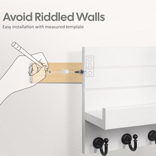 44% Off HONJIN Key Holder for Wall Entryway Organizer - Image 2