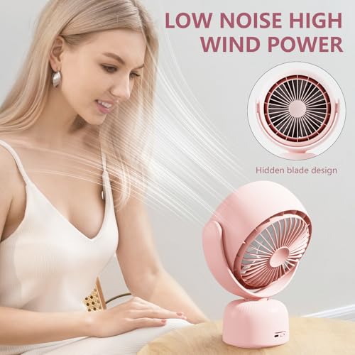 50% Off Rechargeable Fan with LED Makeup Mirror - Image 5
