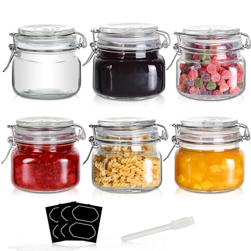 5% Off YEBODA 16oz Glass Food Storage Jars (6-Pack)