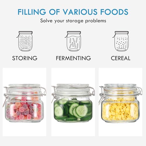 5% Off YEBODA 16oz Glass Food Storage Jars (6-Pack) - Image 6