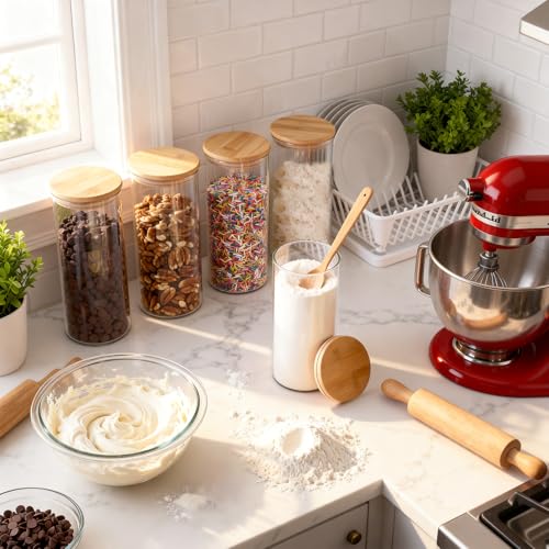 50% Off TBWIND 34oz Glass Storage Containers 6-Pack - Image 3