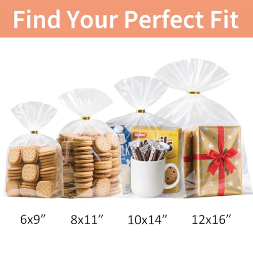 30% Off RICEDUO 50-Pack Clear Cellophane Gift Bags - Image 3