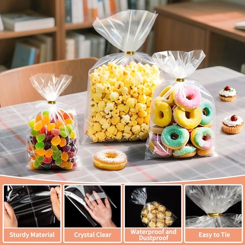 30% Off RICEDUO 50-Pack Clear Cellophane Gift Bags - Image 4